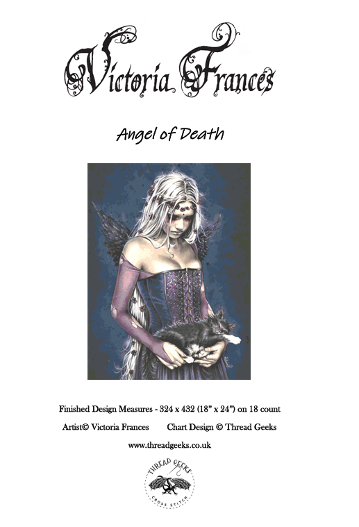 کاور کتاب Angel of Death PDF Cross Stitch Chart