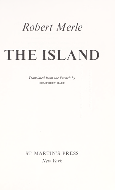 کاور کتاب The island