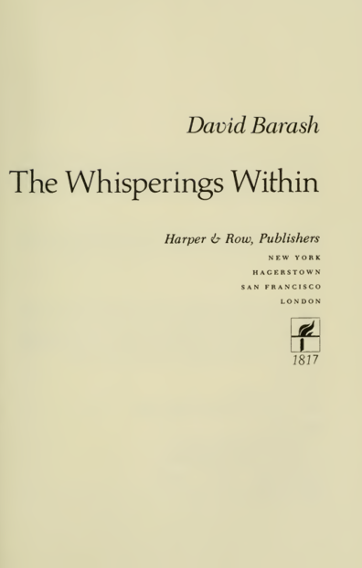 کاور کتاب The Whisperings Within
