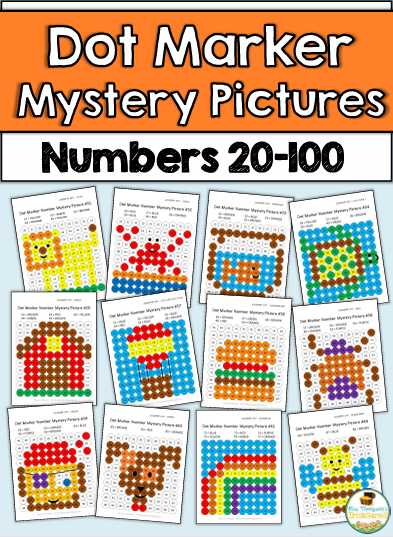کاور کتاب Dot Marker Mystery Pictures: Number Practice 21-100