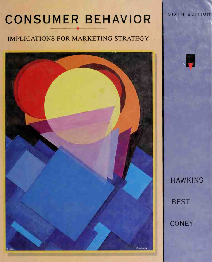 کاور کتاب Consumer behaviour: implications for marketing strategy 6th edition
