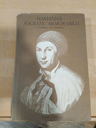 کاور کتاب Hamann's Socratic Memorabilia: A Translation and Commentary