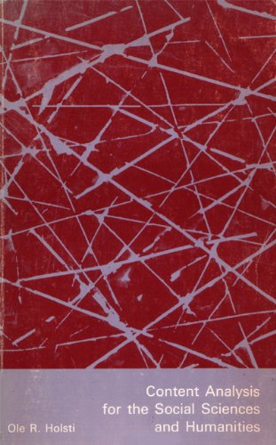 کاور کتاب Content Analysis for the Social Sciences and Humanities