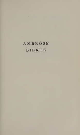 کاور کتاب Ambrose Bierce: A Biography