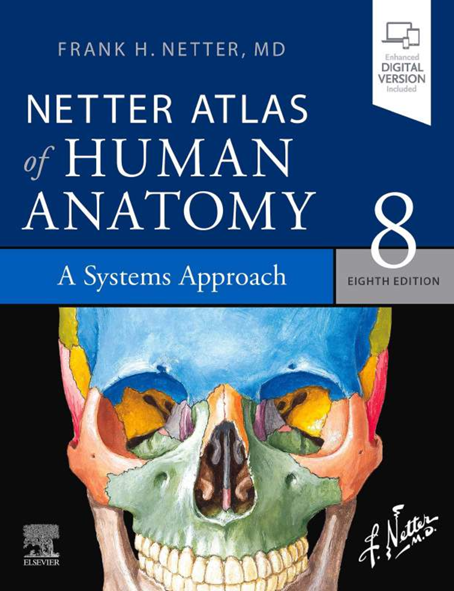 کاور کتاب Netter Atlas of Human Anatomy: A Systems Approach, 8th Edition