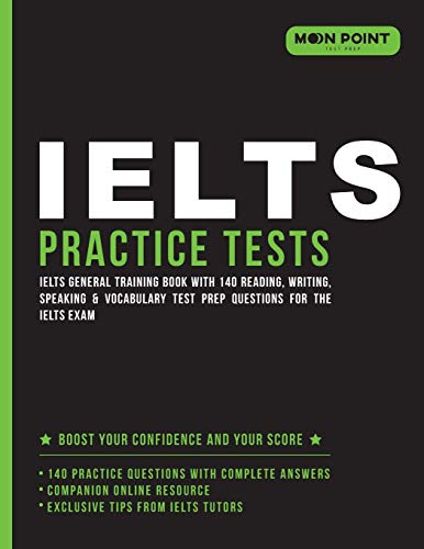 کاور کتاب IELTS Practice Tests: IELTS General Training Book with 140 Reading, Writing, Speaking & Vocabulary Test Prep Questions for the IELTS Exam