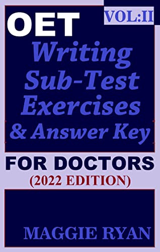 کاور کتاب OET 2.0: 2018 Writing for Doctors: VOL. 2 (OET 2.0 Writing Books for Doctors by Maggie Ryan)