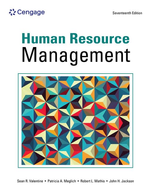 کاور کتاب Human Resource Management 17th by Sean Valentine
