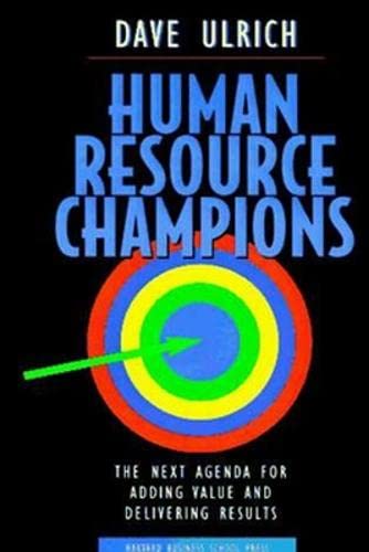 کاور کتاب human resource champions