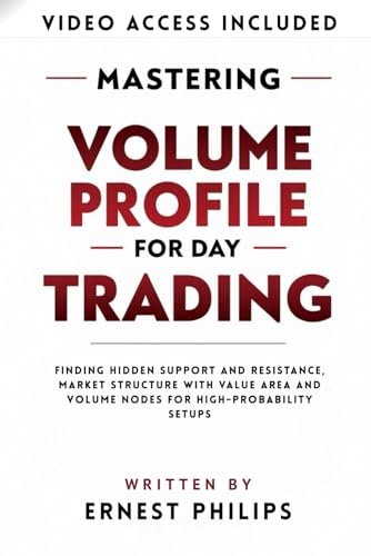 کاور کتاب Mastering Volume Profile for Day Trading: Finding Hidden Support and Resistance, Market Structure with Value Area and Volume Nodes for High-Probability Setups