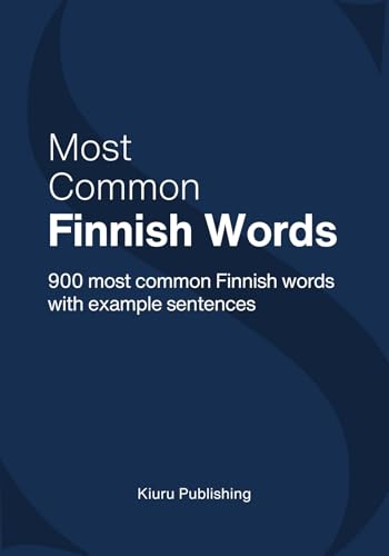 کاور کتاب Most common Finnish words - 900 most common Finnish words with example sentences
