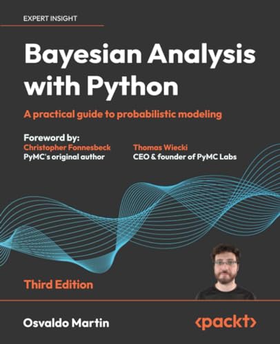کاور کتاب Bayesian Analysis with Python: A practical guide to probabilistic modeling