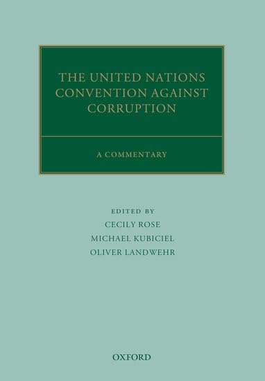کاور کتاب The United Nations Convention Against Corruption: A Commentary