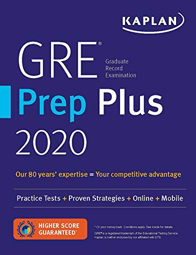 کاور کتاب GRE Prep Plus 2020: Practice Tests + Proven Strategies + Online + Video + Mobile (Kaplan Test Prep)
