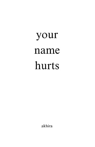 کاور کتاب your name hurts