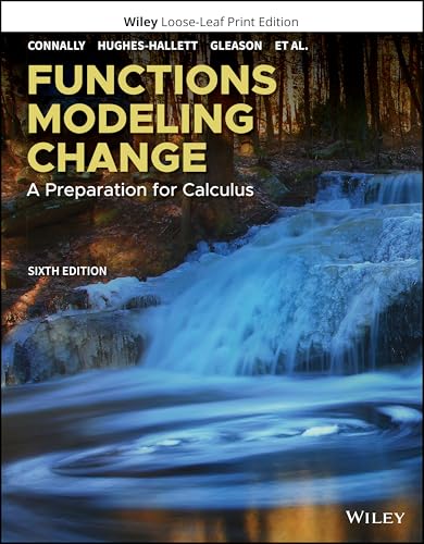 کاور کتاب Functions Modeling Change: A Preparation for Calculus