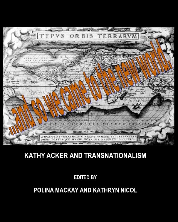کاور کتاب Kathy Acker and transnationalism