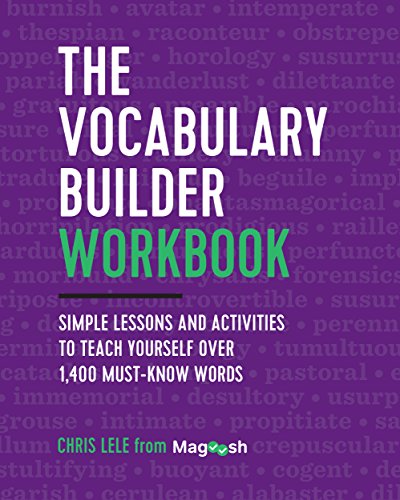 کاور کتاب The Vocabulary Builder Workbook: Simple Lessons and Activities to Teach Yourself Over 1,400 Must-Know Words