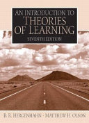کاور کتاب An Introduction to Theories of Learning