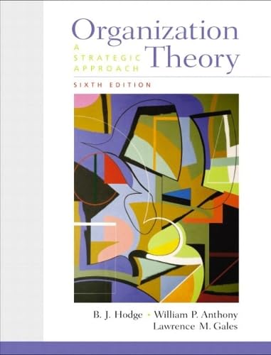 کاور کتاب Organization Theory: A Strategic Approach (6th Edition)