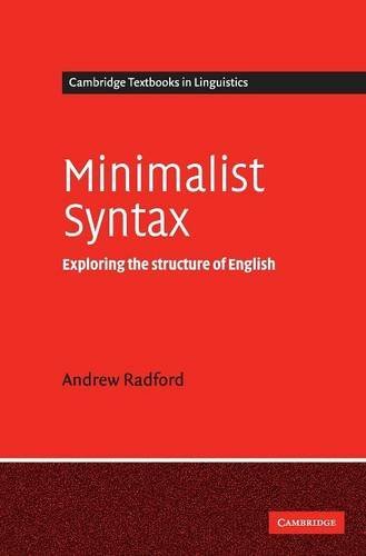 کاور کتاب Minimalist Syntax: Exploring the Structure of English