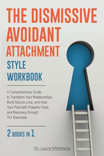 کاور کتاب The Dismissive Avoidant Attachment Style Workbook: A Comprehensive Guide to Transform Your Relationships, Build Secure Love, and Heal Your Past with Powerful Tools, and Recovery through 15+ Exercises