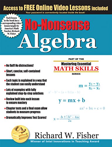 کاور کتاب No-Nonsense Algebra: Part of the Mastering Essential Math Skills Series Kindle Edition