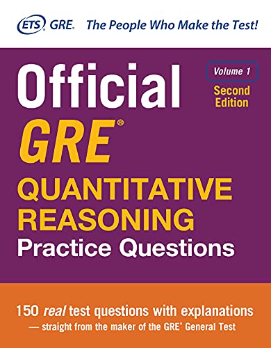 کاور کتاب Official GRE Quantitative Reasoning Practice Questions, Second Edition, Volume 1 2nd Edition