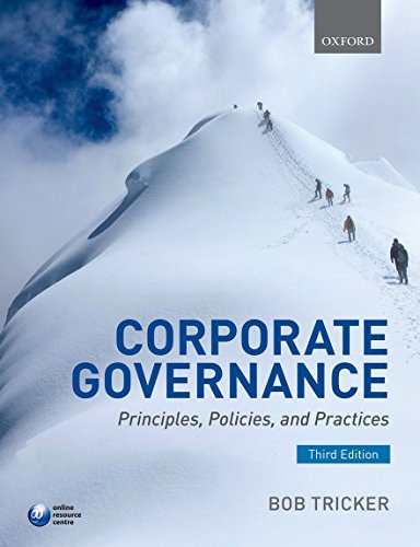 کاور کتاب Corporate Governance: Principles, Policies, and Practices 3rd