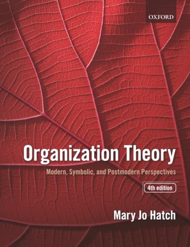 کاور کتاب Organization Theory: Modern, Symbolic, and Postmodern Perspectives 4th