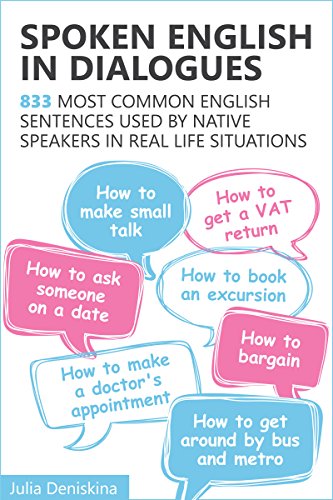 کاور کتاب Spoken English in Dialogues: 833 common English sentences used by native speakers in everyday life situations