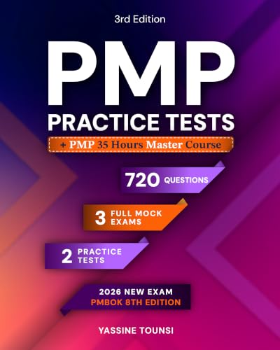 کاور کتاب PMP Mock Practice Tests: PMP Exam Prep Questions Aligned with PMBOK 8th Edition