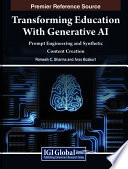 کاور کتاب Transforming Education with Generative AI