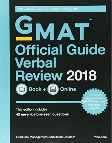 کاور کتاب GMAT Official Guide Verbal Review 2018: Book + Online 3rd Edition