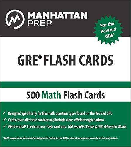 کاور کتاب 500 GRE Math Flash Cards (Manhattan Prep GRE Strategy Guides)