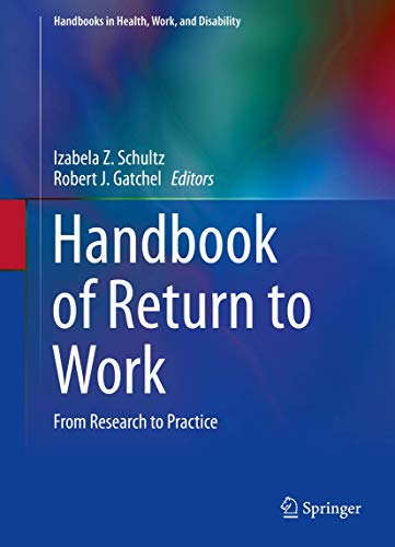 کاور کتاب Handbook of return to work