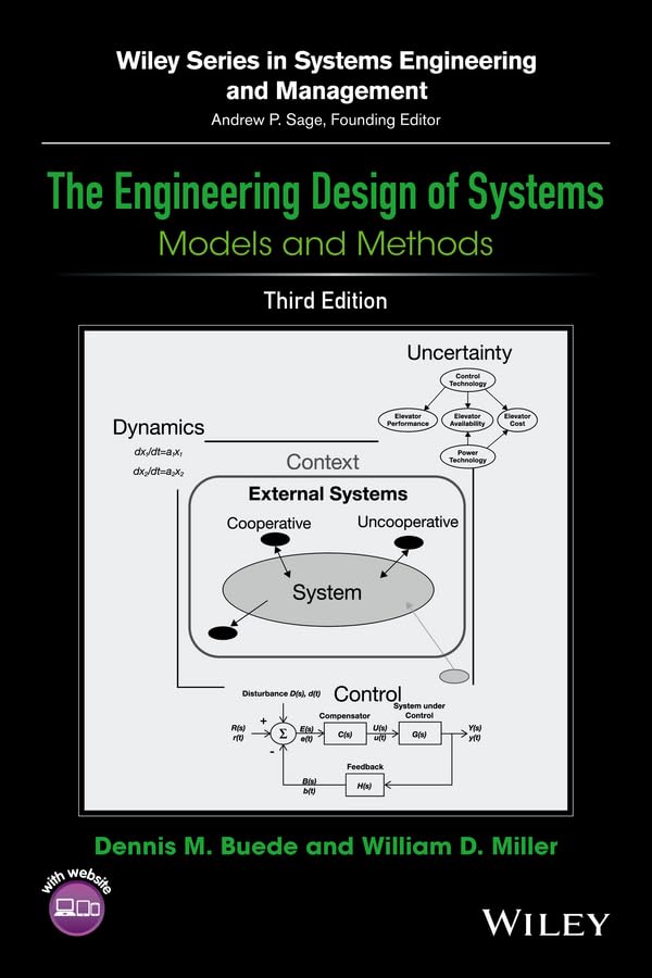 کاور کتاب The Engineering Design of Systems: Models and Methods (Wiley Series in Systems Engineering and Management)