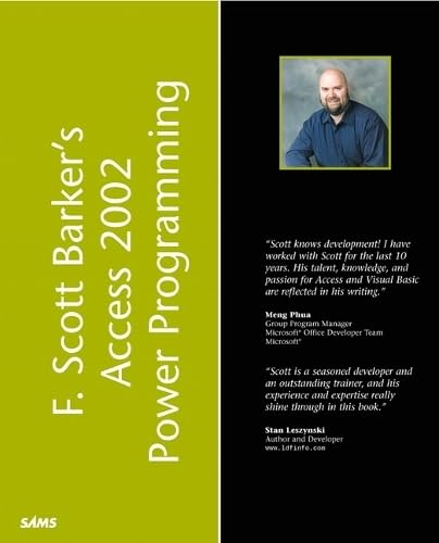 کاور کتاب F. Scott Barker's Microsoft Access 2002 Power Programming