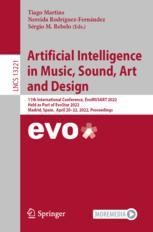 کاور کتاب Artificial Intelligence in Music, Sound, Art and Design
