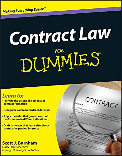 کاور کتاب Contract Law For Dummies