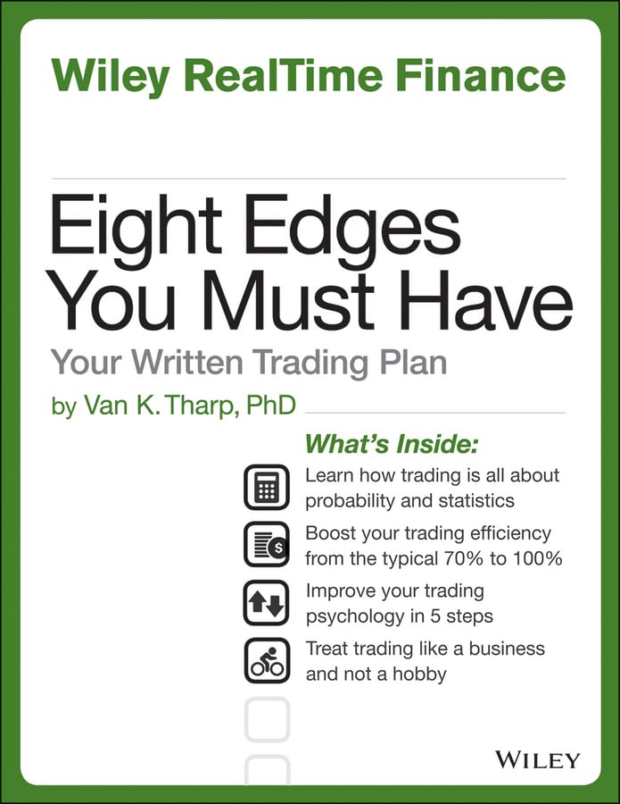 کاور کتاب Eight Edges You Must Have: Your Written Trading Plan (Wiley RealTime Trading Book 2) Kindle Edition