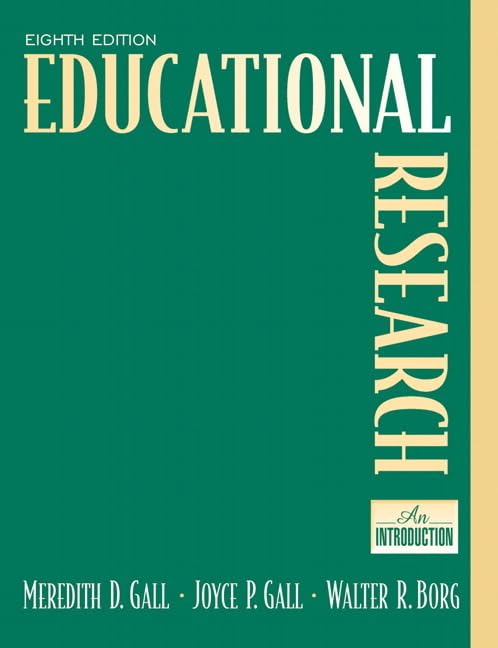 کاور کتاب Educational research, an introduction