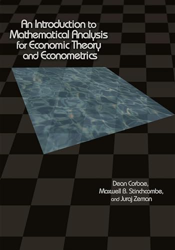 کاور کتاب An Introduction to Mathematical Analysis for Economic Theory and Econometrics