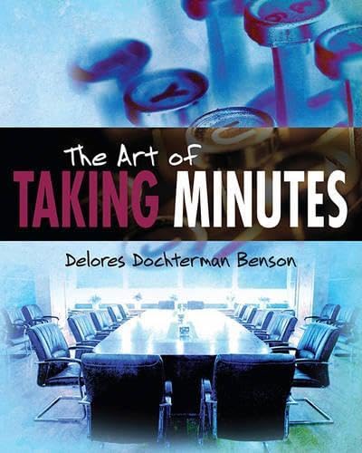 کاور کتاب the art of taking minutes