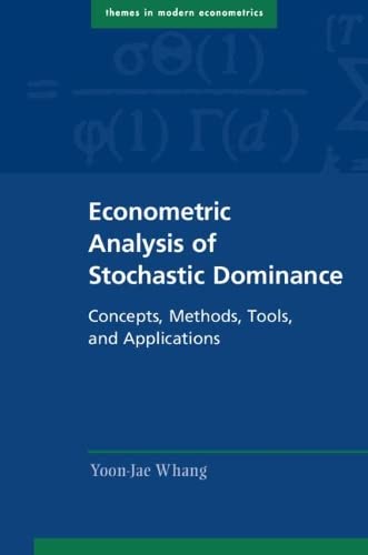 کاور کتاب Econometric Analysis of Stochastic Dominance: Concepts, Methods, Tools, and Applications
