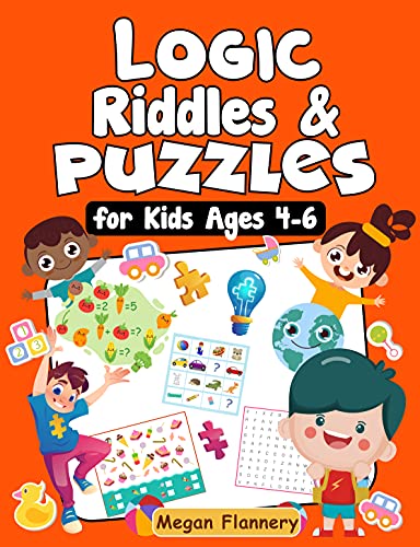 کاور کتاب Logic Riddles & Puzzles for Kids Ages 4-6