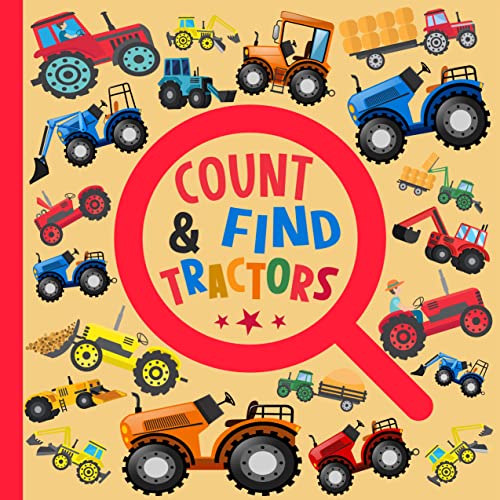 کاور کتاب Count and Find Tractors