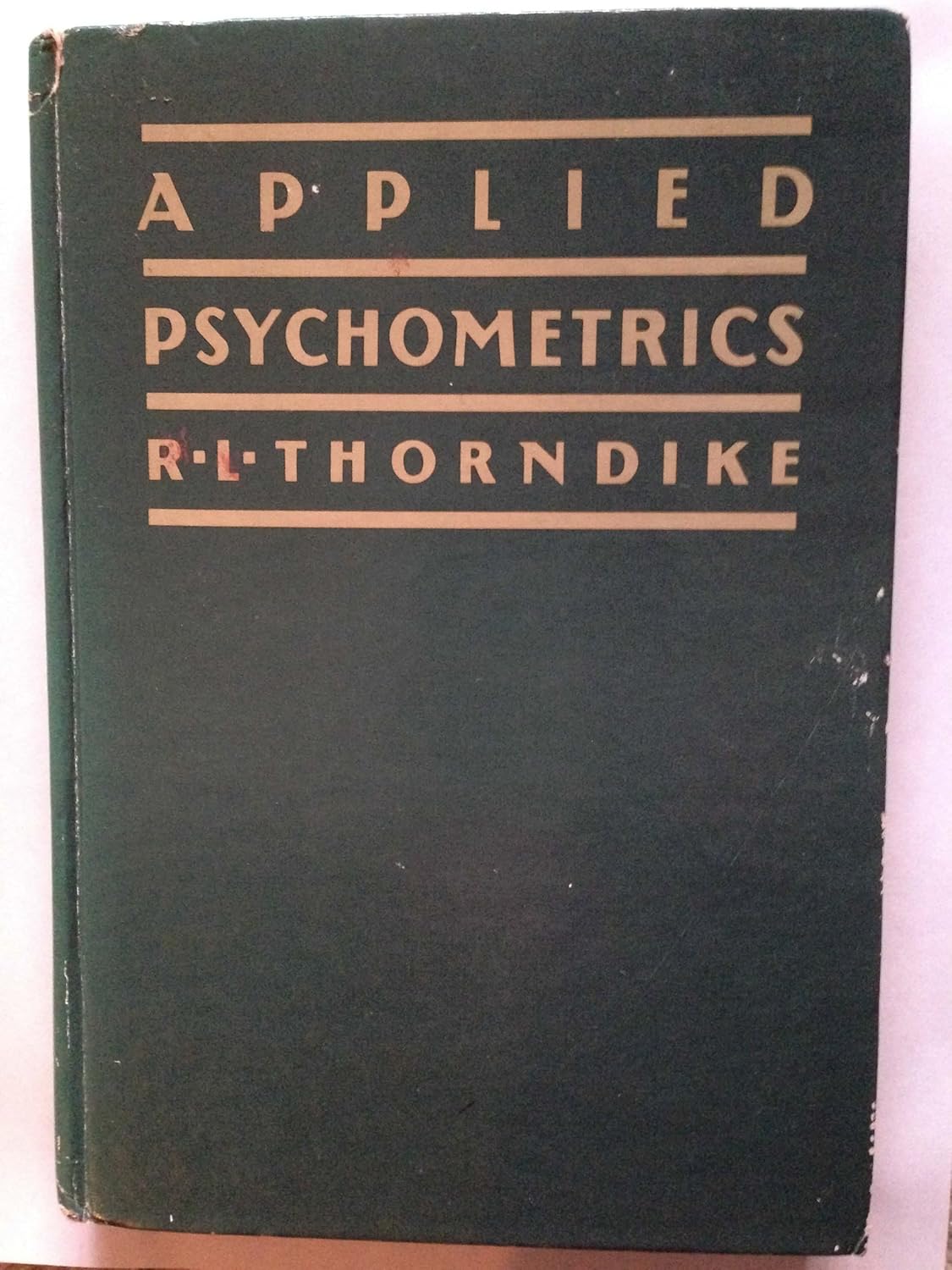 کاور کتاب Applied Psychometrics