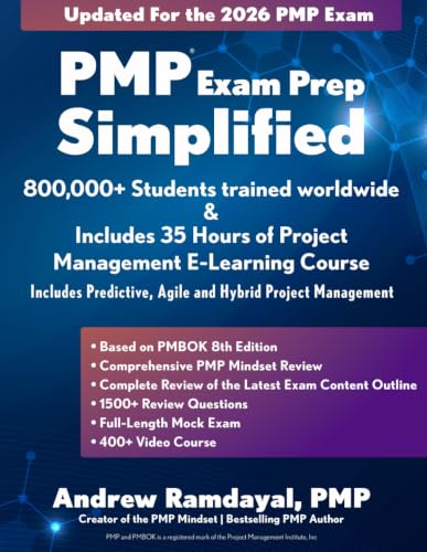 کاور کتاب PMP Exam Prep Simplified: Covers the Current PMP Exam and Includes a 35 Hours of Project Management E-Learning Course