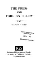 کاور کتاب The Press and Foreign Policy